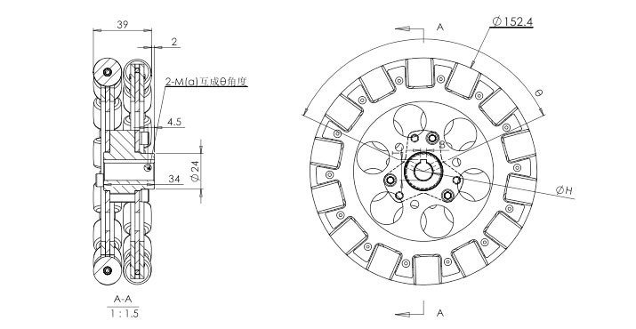 Hangfa - Mecanum wheel QL15 (Omni-Wheels)